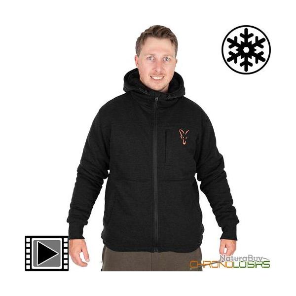 Veste Fox Collection Sherpa Black Orange