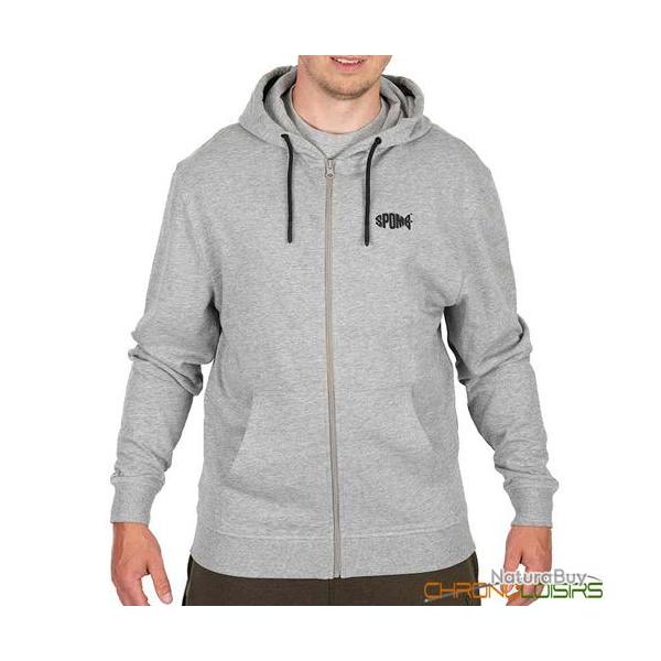 Sweat Zipp Spomb Grey Hoodie