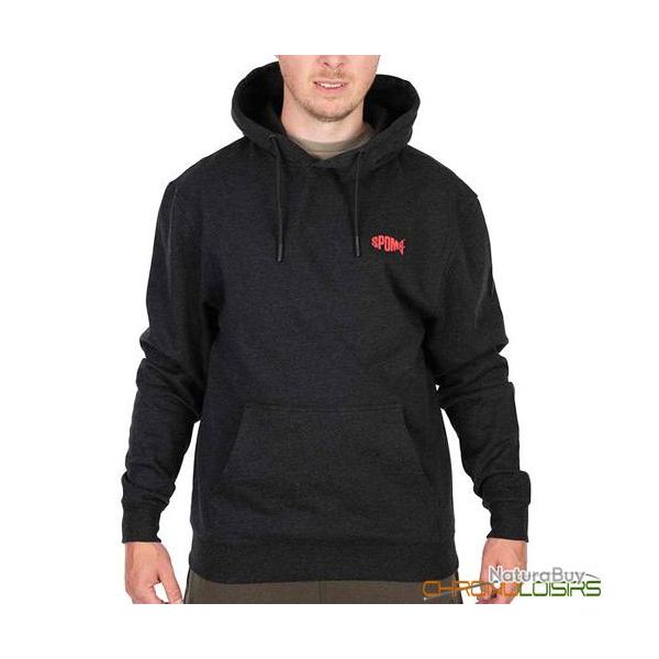 Sweat Spomb Black Marl Hoodie