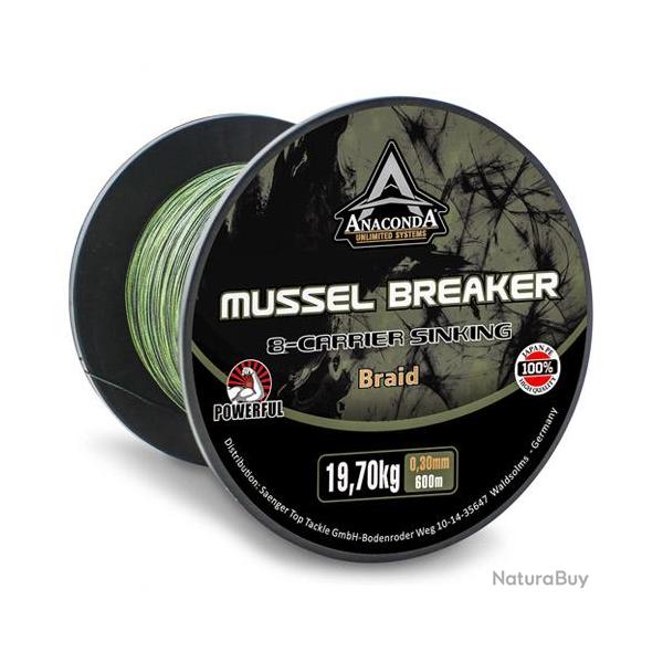 Tresse Anaconda X-8 Carrier Mussel Breaker Sinking Camo 0.30mm 600m