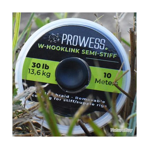 Tresse Prowess W-Hooklink Semi Stiff 10m 15lbs