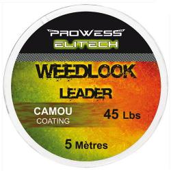 Leadcore Prowess Weedlook Leader 5m 45lbs Brown