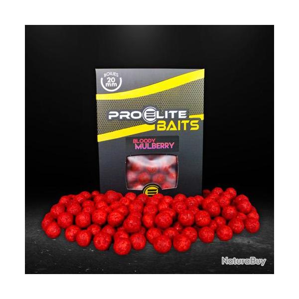 Bouillettes Pro Elite Baits Gold Bloody Mulberry 20mm 1kg