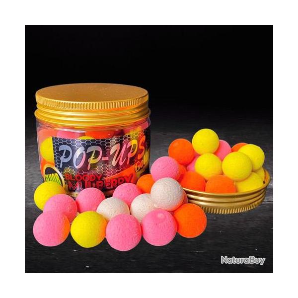 Pop Ups Pro Elite Baits Fluo Gold Bloody Mulberry 14/15mm 150ml