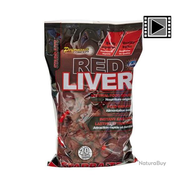 Bouillettes Starbaits PC Red Liver 20mm 800g