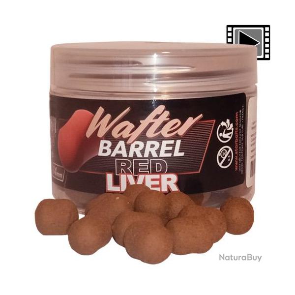 Dumbells Equilibrés Starbaits PC Red Liver Wafter Barrel 14mm 50g