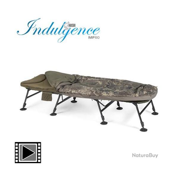 Bed Chair Nash Indulgence HD40 SS 8 pieds 4 saisons Camo