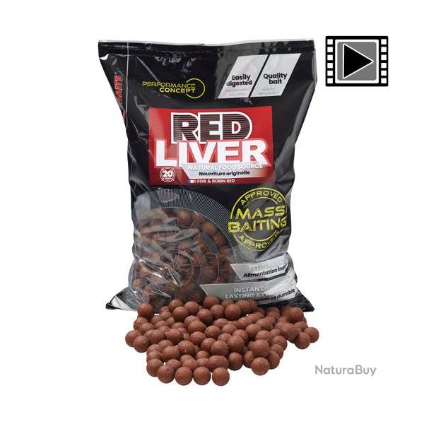 Bouillettes Starbaits PC Red Liver Mass Baiting 20mm 3kg