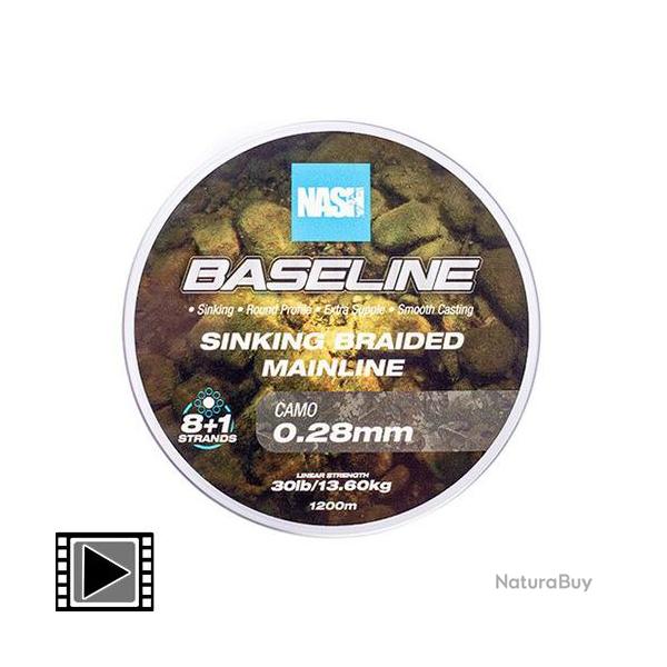 Tresse Nash Baseline Coulante Camo 1200M 0.20mm