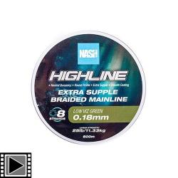 Tresse Nash Highline Flottante Green 0.18mm 600M