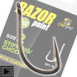 Hameçon Carp Spirit Razor Stiff Rig/Chod (par 10) n° 4