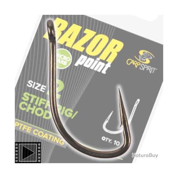 Hameon Carp Spirit Razor Stiff Rig/Chod (par 10) n 4