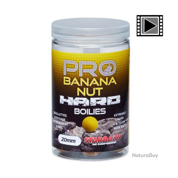 Bouillettes Starbaits Probiotic Banana Nut Hard Baits 20mm 200g