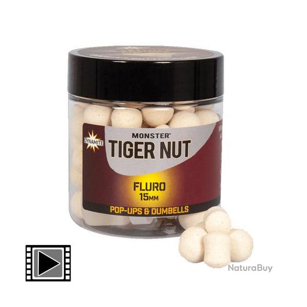 Pop Ups & Dumbells Dynamite Baits Monter Tiger Nut White Fuoro 15mm