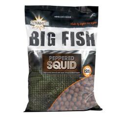 Bouillettes Dynamite Baits Peppered Squid 15mm 1.8kg