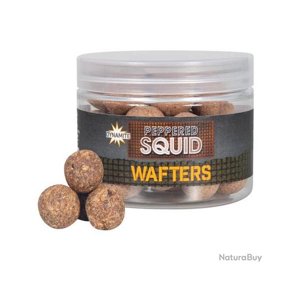 Bouillettes Equilibres Dynamite Baits Peppered Squid Wafter 15mm