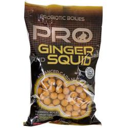 Bouillettes Starbaits Probiotic Ginger Squid 14mm 800g