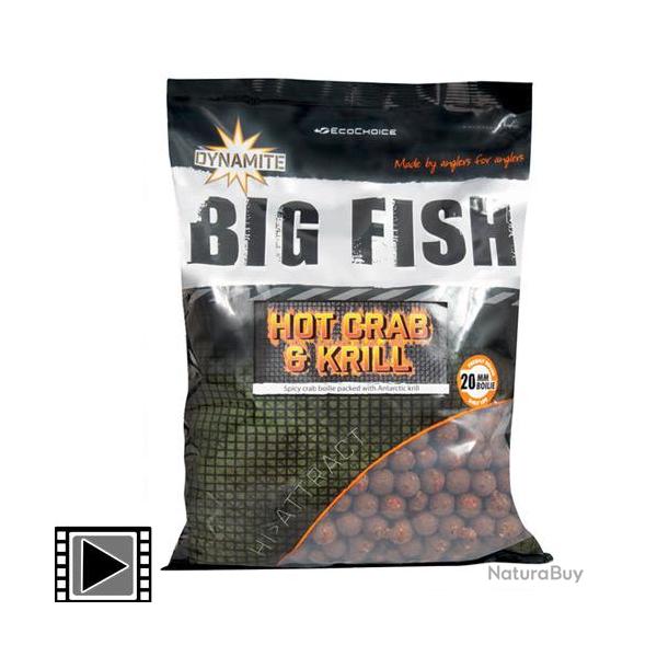 Bouillettes Dynamite Baits Hot Crab & Krill 20mm 1.8kg