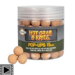 Pop Ups Dynamite Baits Hot Crab & Krill 15mm