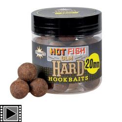 Bouillettes Dynamite Baits Hot Fish & GLM Hard Hookbaits 20mm