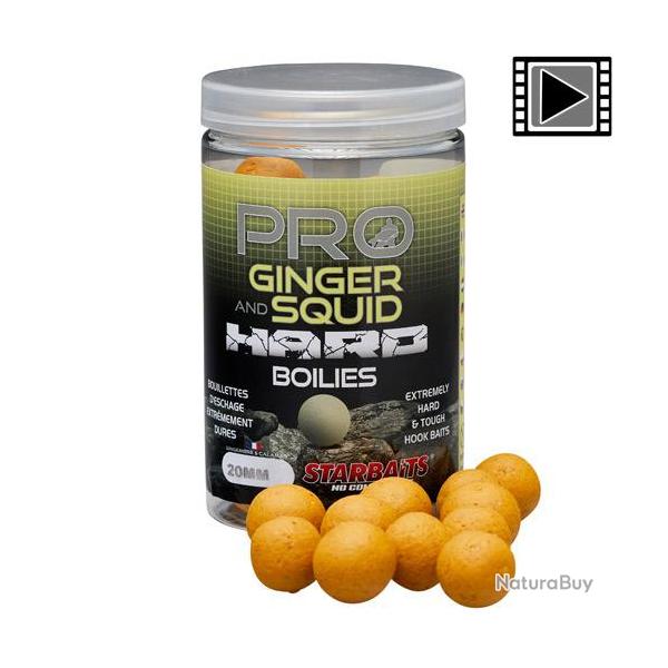 Bouillettes Starbaits Probiotic Ginger Squid Hard Baits 20mm 200g