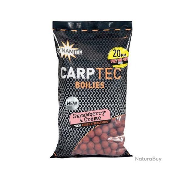 Bouillettes Dynamite Baits Carptec Strawberry & Creme 20mm 1.8kg