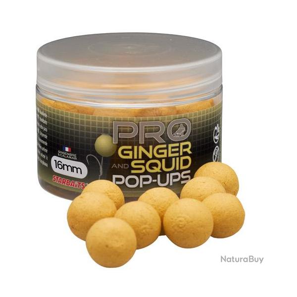 Pop Ups Starbaits Probiotic Ginger Squid 16mm 50g