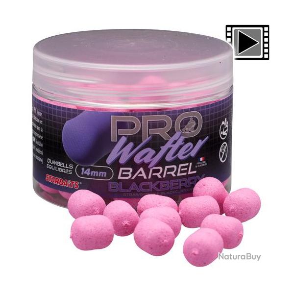 Dumbells Equilibrs Starbaits Probiotic Balck Berry Wafter Barrel 14mm 50g