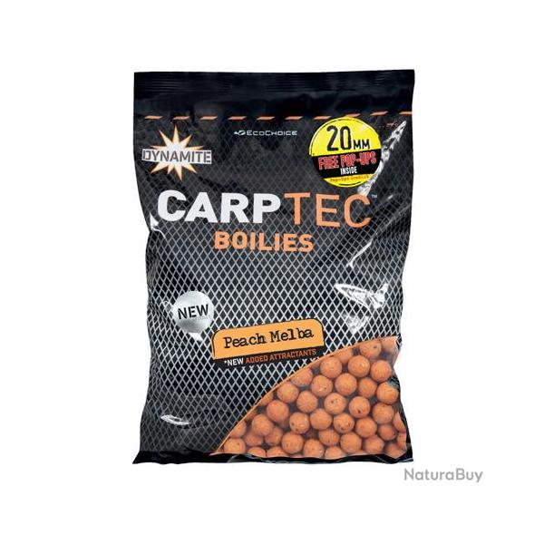 Bouillettes Dynamite Baits Carptec Peach Melba 20mm 1.8kg