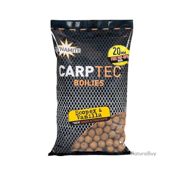 Bouillettes Dynamite Baits Carptec Scopex & Vainilla 20mm 1.8kg