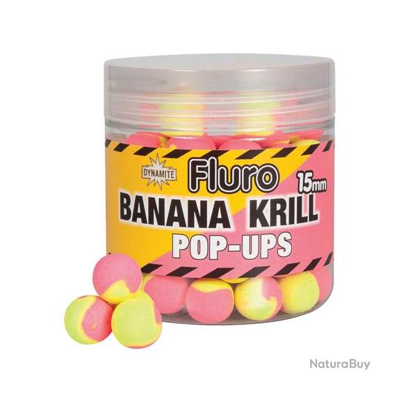 Pop Ups Dynamite Baits Two Tone Krill & Banana 15mm