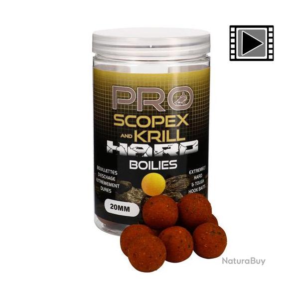 Bouillettes Starbaits Probiotic Scopex Krill Hard Baits 20mm 200g