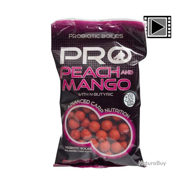 Bouillettes Starbaits Probiotic Peach & Mango 20mm 800g