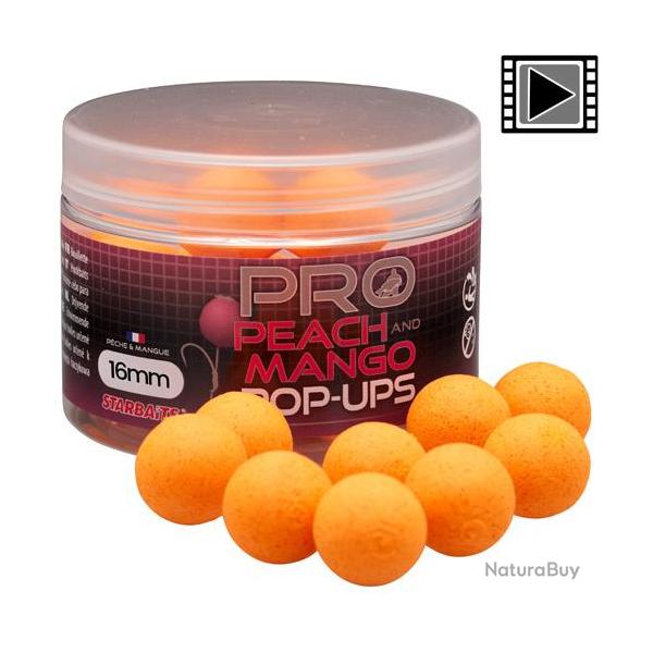 Pop Ups Starbaits Probiotic Peach & Mango 16mm 50g