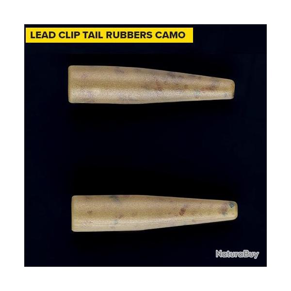 Ttine Carp Spirit Lead Clip Tail Rubbers Camo (par 10)