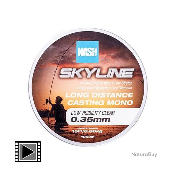 Nylon Nash Highline Mono Clear 1000m 0.26mm