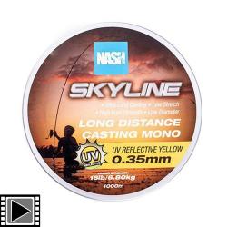 Nylon Nash Highline UV Yellow 1000m 0.26mm