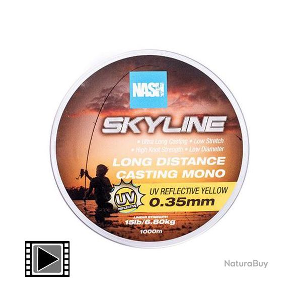 Nylon Nash Highline UV Yellow 1000m 0.26mm