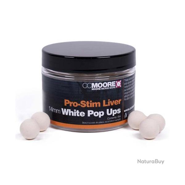 Pop Ups CC Moore Pro-Tim Liver White 13/14mm (par 45)