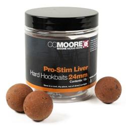 Bouillettes CC Moore Pro-Stim Liver Hard Hookbaits 24mm (par 15)