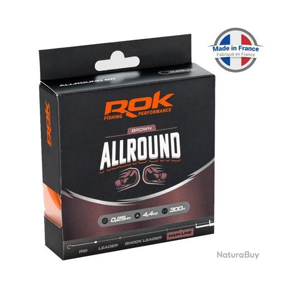 Nylon Rok Allround Brown 300m 0.25mm