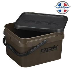 Seau Carré ROK Square Bucket Complet Marron Vert 10L