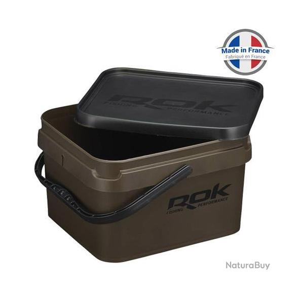 Seau Carr ROK Square Bucket Complet Marron Vert 10L