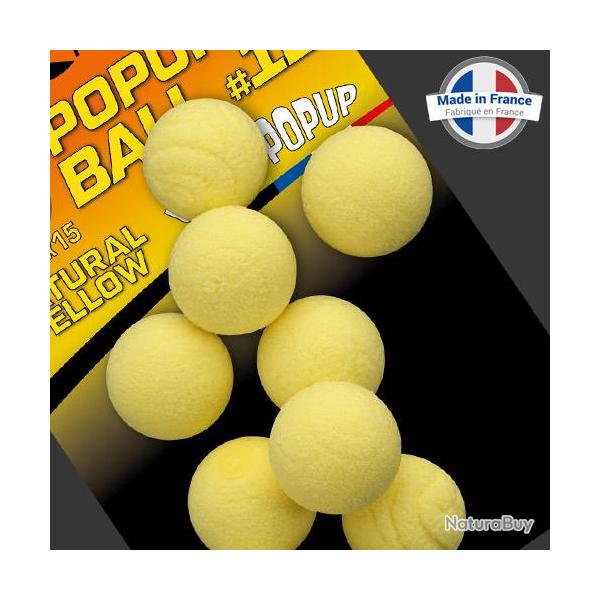 Bouillette ROK Ball Flottant Natural Yellow 12mm (par 15)