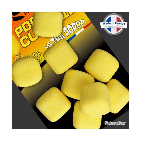 Cube ROK Flottant Natural Yellow 12mm (par 15)