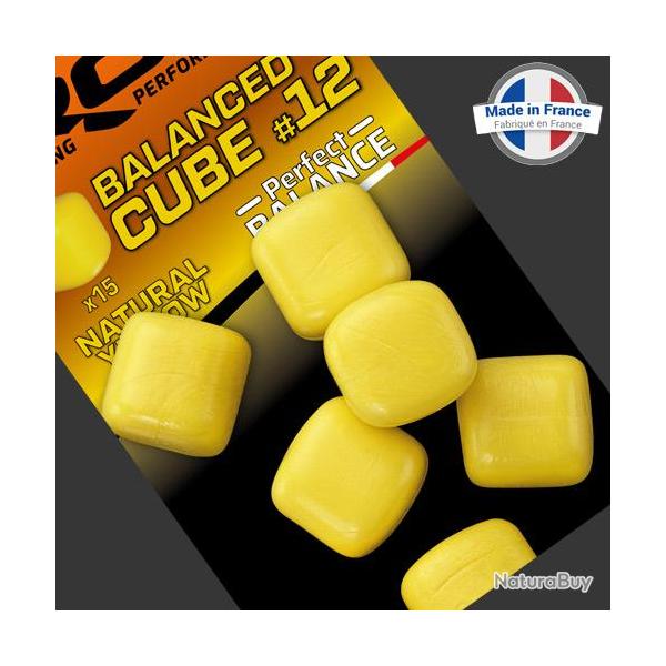 Cube ROK Equilibre Natural Yellow 12mm (par 15)