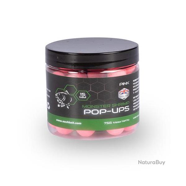 Pop Ups Nash Monster Shrimp 15mm 75g Pink