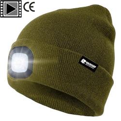 Bonnet Holdcarp avec Lampe intégrée Vert