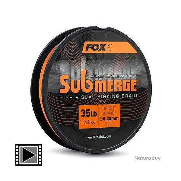 Tresse Fox Submerge High Visual Orange 300m 0.20mm