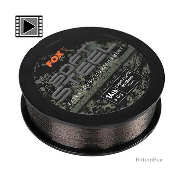 Nylon Fox Soft Steel Fleck Camo 1000m  0.30mm